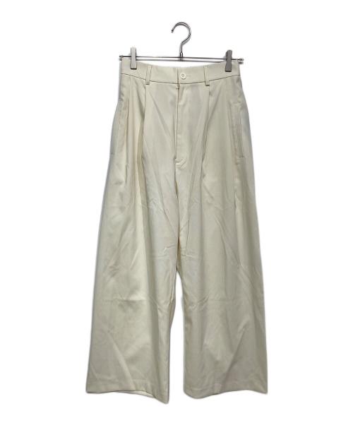 COGTHEBIGSMOKE（コグザビッグスモーク）COGTHEBIGSMOKE (コグザビッグスモーク) LUCY BAGGY TROUSERS アイボリー サイズ:Freeの古着・服飾アイテム