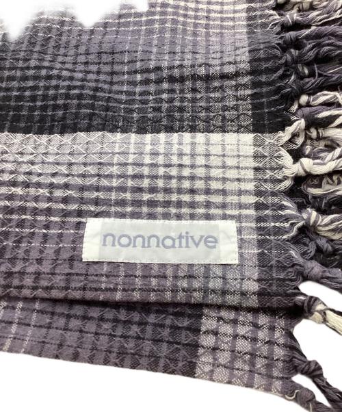 nonnative（ノンネイティブ）nonnative (ノンネイティブ) チェックストール グレーの古着・服飾アイテム