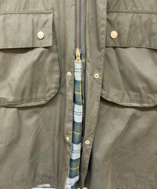 Barbour（バブアー）Barbour (バブアー) BEAMS BOY (ビームスボーイ) 別注Balvenie Long Jacket カーキ サイズ:10の古着・服飾アイテム