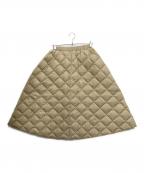 TAIONタイオン）の古着「シティラインダウンスカート」｜ベージュ