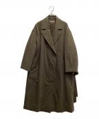 theory luxeセオリーリュクス）の古着「中綿ガウンコート」｜カーキ