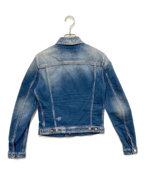 DSQUARED2（ディースクエアード）DSQUARED2 (ディースクエアード) ダメージ加工デニムジャケット インディゴ サイズ:36の古着・服飾アイテム