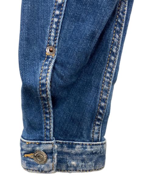 DSQUARED2（ディースクエアード）DSQUARED2 (ディースクエアード) ダメージ加工デニムジャケット インディゴ サイズ:36の古着・服飾アイテム