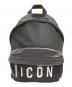 DSQUARED2（ディースクエアード）の古着「ICON ロゴバックパック」｜ブラック