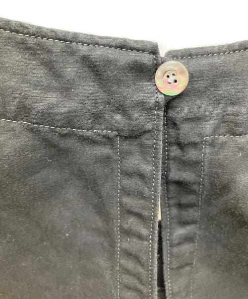 45R（フォーティファイブ・アール）45R (フォーティファイブ・アール) コットンリネンノースリーブワンピース ブラック サイズ:2の古着・服飾アイテム