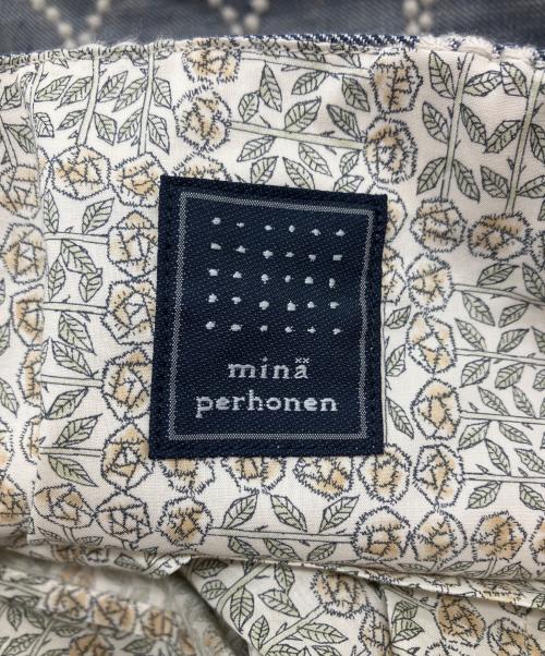 mina perhonen（ミナ ペルホネン）mina perhonen (ミナ ペルホネン) トートバッグ ネイビーの古着・服飾アイテム