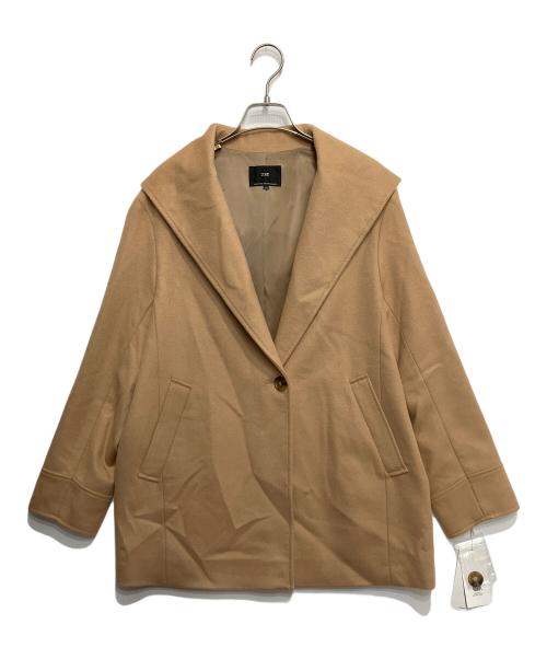 23区（ニジュウサンク）23区 (ニジュウサンク) ウールカシミヤビーバー フード付き ショートコート ベージュ サイズ:40 未使用品の古着・服飾アイテム