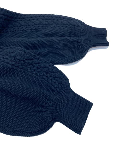 anuke（アンヌーク）anuke (アンヌーク) Layered Lace Knit ニットカーディガン　レース編みカーディガン ブラック サイズ:FREEの古着・服飾アイテム