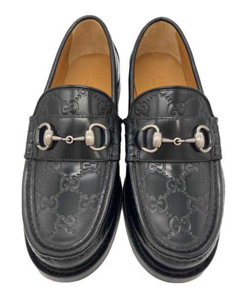 GUCCI（グッチ）GUCCI (グッチ) ビットローファー ブラック サイズ:5の古着・服飾アイテム