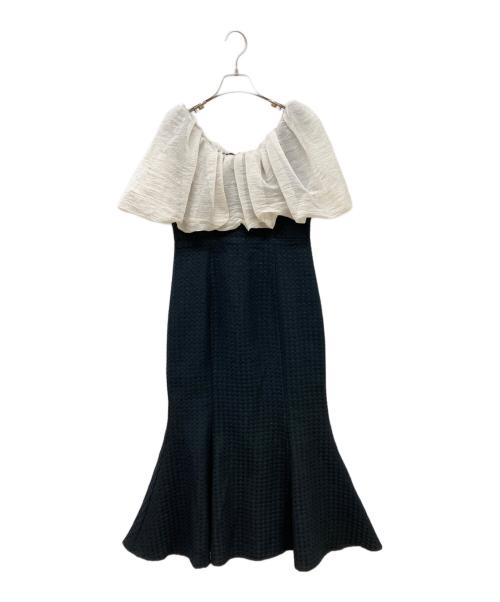LeJa（レジャ）LeJa (レジャ) オフショルダーパフスリーブマーメイドワンピース ブラック サイズ:Ｓの古着・服飾アイテム