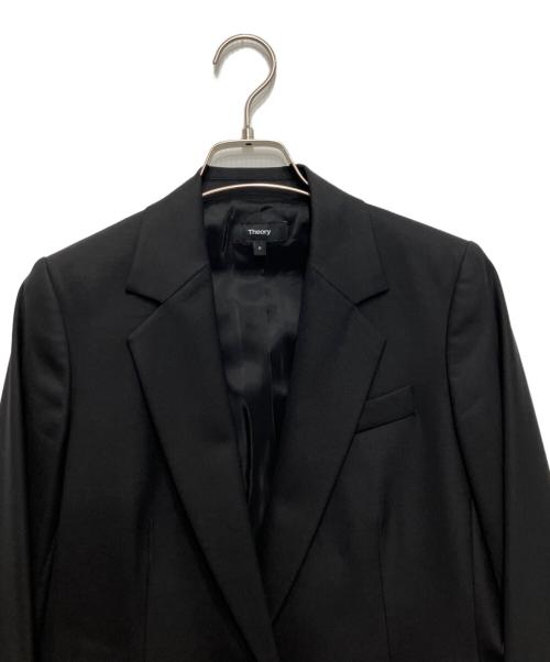 theory（セオリー）theory (セオリー) ウールブレンドジャケット ブラックの古着・服飾アイテム