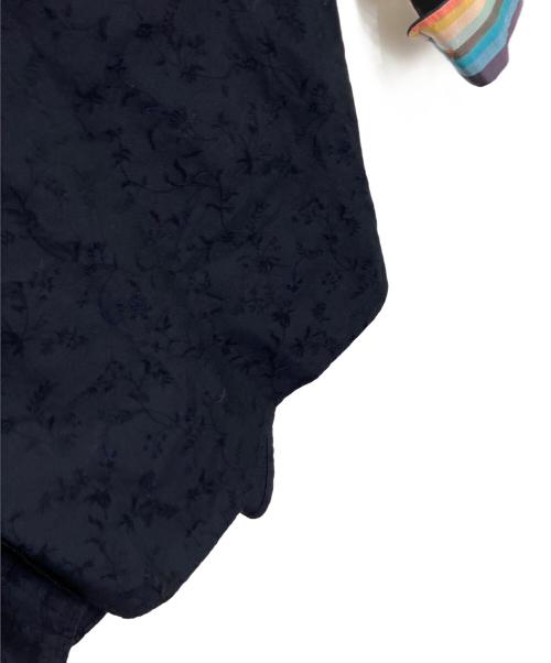 PAUL SMITH（ポールスミス）PAUL SMITH (ポールスミス) フローラル刺繍シャツ ネイビー サイズ:4Lの古着・服飾アイテム