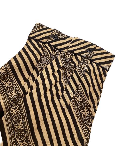 sara mallika（サラマリカ）sara mallika (サラマリカ) Rayon Jacquard Stripe Print All In One ベージュ サイズ:SIZE Mの古着・服飾アイテム