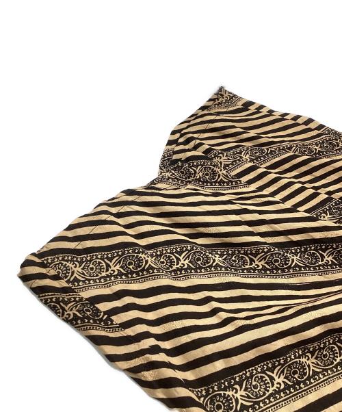 sara mallika（サラマリカ）sara mallika (サラマリカ) Rayon Jacquard Stripe Print All In One ベージュ サイズ:SIZE Mの古着・服飾アイテム