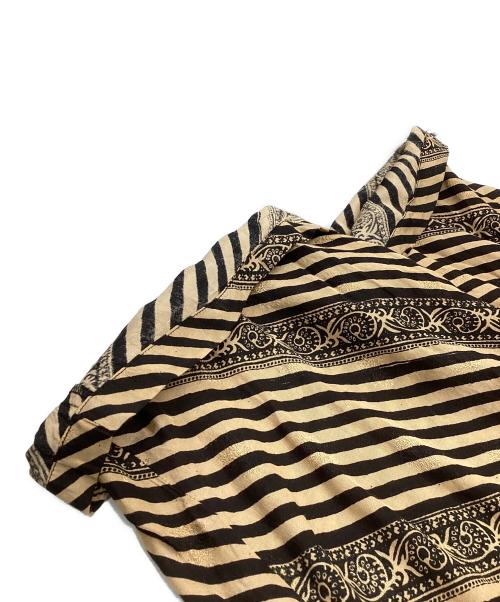 sara mallika（サラマリカ）sara mallika (サラマリカ) Rayon Jacquard Stripe Print All In One ベージュ サイズ:SIZE Mの古着・服飾アイテム