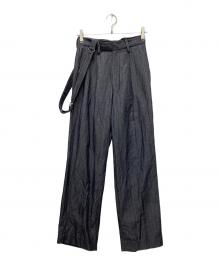 SERGE de bleu（サージ デ ブルー）の古着「SUSPENDER SLACKS」｜グレー