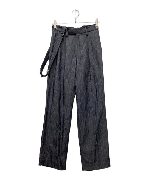 SERGE de bleu（サージ デ ブルー）SERGE de bleu (サージ デ ブルー) SUSPENDER SLACKS グレー サイズ:36の古着・服飾アイテム