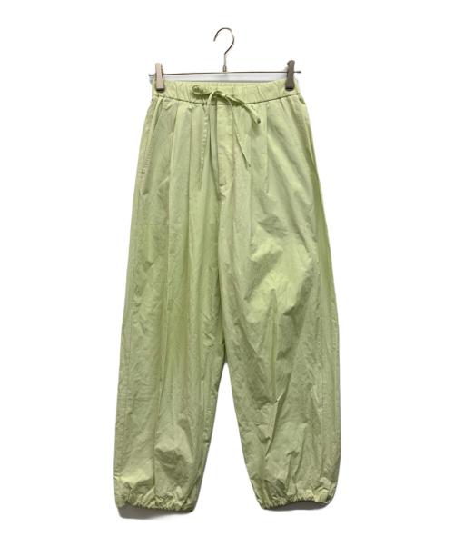 AMOMENTO（アモーメント）AMOMENTO (アモーメント) SLOBE IENA (スローブ イエナ) DRAWSTRING パンツ 黄緑 サイズ:Sの古着・服飾アイテム