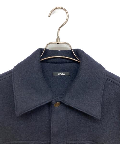 ALORS（アロー）aLORS (アロー) Bomber cardigan en tricot Cordelia ネイビー サイズ:Freeの古着・服飾アイテム