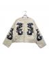 sara mallika（サラマリカ）の古着「Cotton Linen Patchwork Embroidery Jacket」｜アイボリー