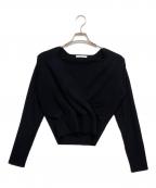 ANAYIアナイ）の古着「メリノ ウール カシュクール プルオーバー」｜ブラック