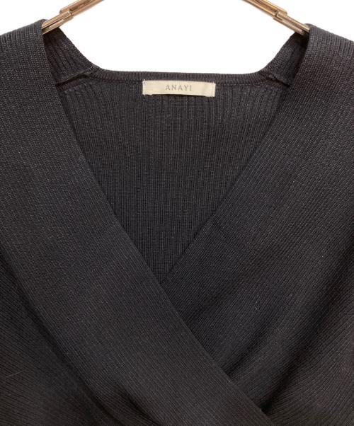 ANAYI（アナイ）ANAYI (アナイ) メリノ ウール カシュクール プルオーバー ブラック サイズ:Sの古着・服飾アイテム