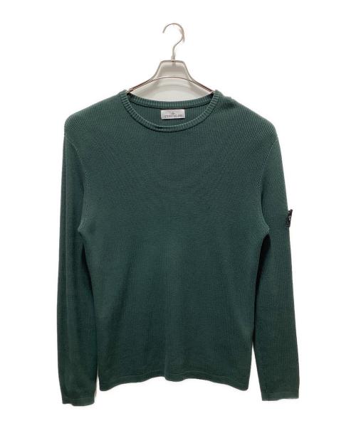 STONE ISLAND（ストーンアイランド）STONE ISLAND (ストーンアイランド) クルーネックニット グリーン サイズ:XLの古着・服飾アイテム