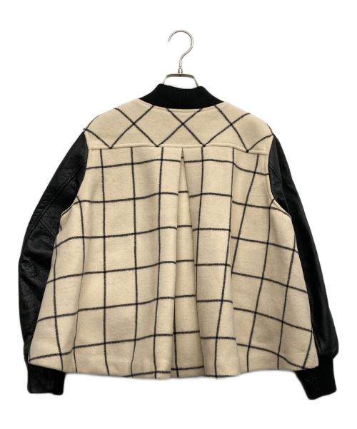 sacai luck（サカイラック）sacai luck (サカイラック) スタジャン アイボリー サイズ:2の古着・服飾アイテム