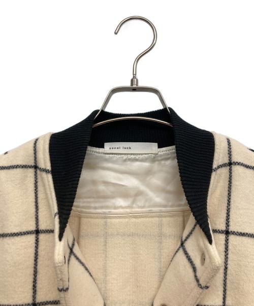 sacai luck（サカイラック）sacai luck (サカイラック) スタジャン アイボリー サイズ:2の古着・服飾アイテム
