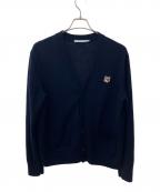maison kitsuneメゾンキツネ）の古着「FOX HEAD PATCH CLASSIC CARDIGAN」｜ネイビー