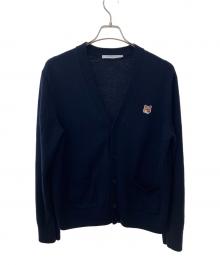 maison kitsune（メゾンキツネ）の古着「FOX HEAD PATCH CLASSIC CARDIGAN」｜ネイビー