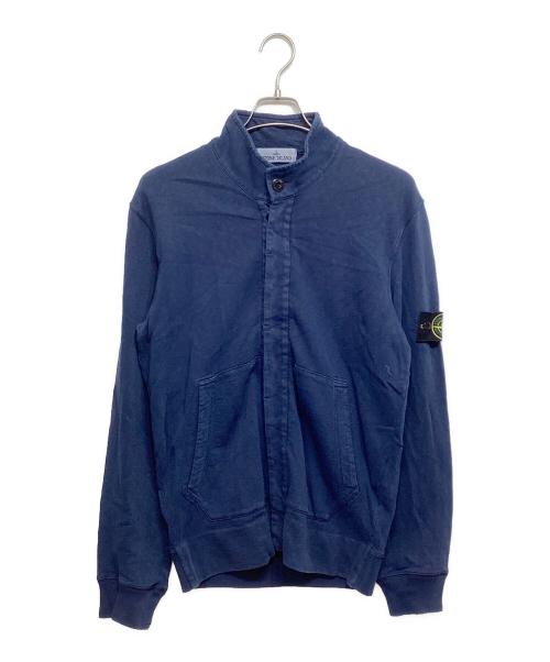 STONE ISLAND（ストーンアイランド）STONE ISLAND (ストーンアイランド) スウェットカーディガン インディゴ サイズ:Mの古着・服飾アイテム