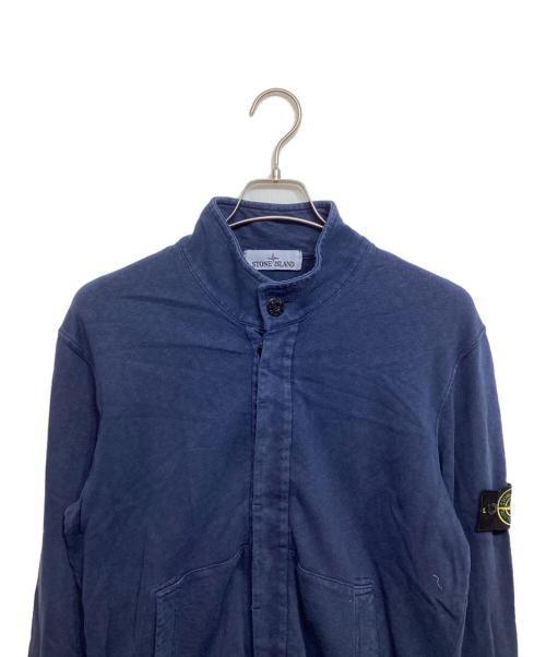 STONE ISLAND（ストーンアイランド）STONE ISLAND (ストーンアイランド) スウェットカーディガン インディゴ サイズ:Mの古着・服飾アイテム