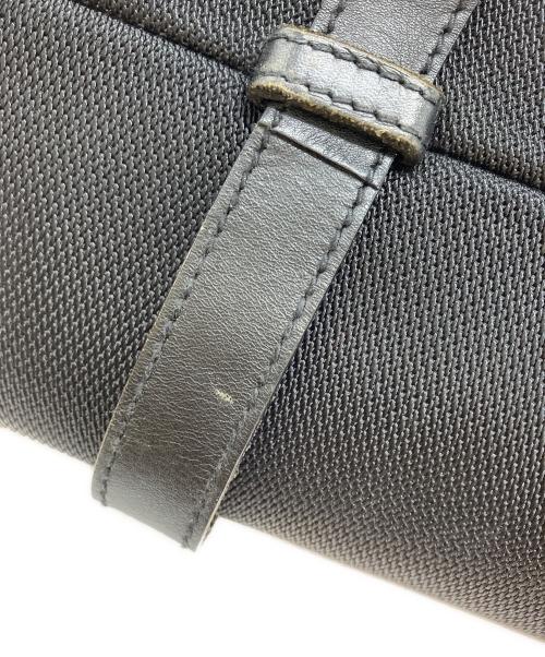 LAUREN RALPH LAUREN（ローレンラルフローレン）LAUREN RALPH LAUREN (ローレンラルフローレン) レザーコンビトートバッグ ブラックの古着・服飾アイテム