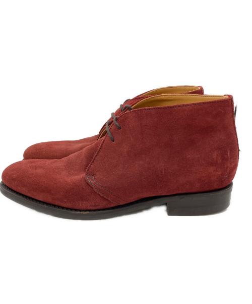 berwick（バーウィック）berwick (バーウィック) チャッカーブーツ ワインレッド サイズ:SIZE 8の古着・服飾アイテム