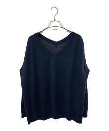 MUSE de Deuxieme Classe（ミューズ ドゥーズィエム クラス）の古着「MILLENNIUM Vネック プルオーバー」｜ネイビー