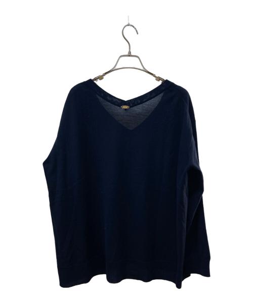 MUSE de Deuxieme Classe（ミューズ ドゥーズィエム クラス）MUSE de Deuxieme Classe (ミューズ ドゥーズィエム クラス) MILLENNIUM Vネック プルオーバー ネイビー サイズ:-の古着・服飾アイテム