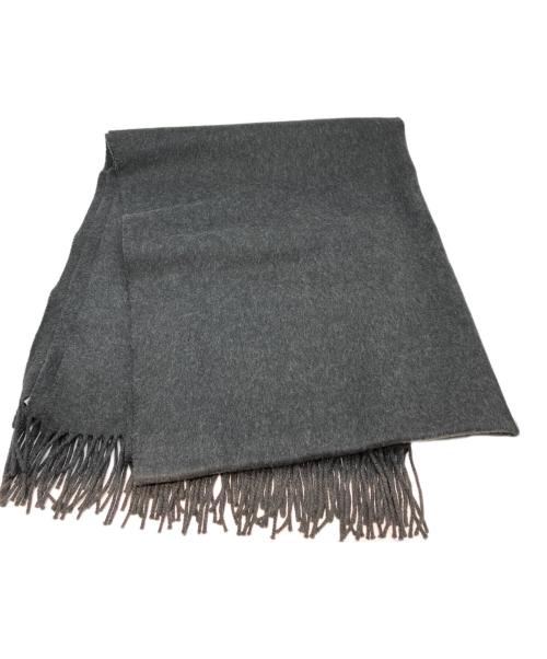 JOHNSTONS OF ELGIN（ジョンストンズオブエルガン）JOHNSTONS OF ELGIN (ジョンストンズオブエルガン) カシミヤ大判ストール チャコールグレーの古着・服飾アイテム