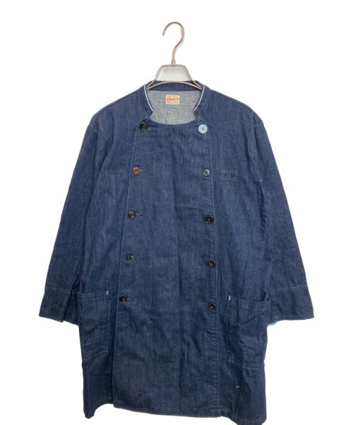 CANTON OVERALLS（キャントンオーバーオールズ）CANTON OVERALLS (キャントンオーバーオールズ) 猿田彦珈琲 (サルタヒココーヒー) デニムジャケット インディゴ サイズ:Mの古着・服飾アイテム