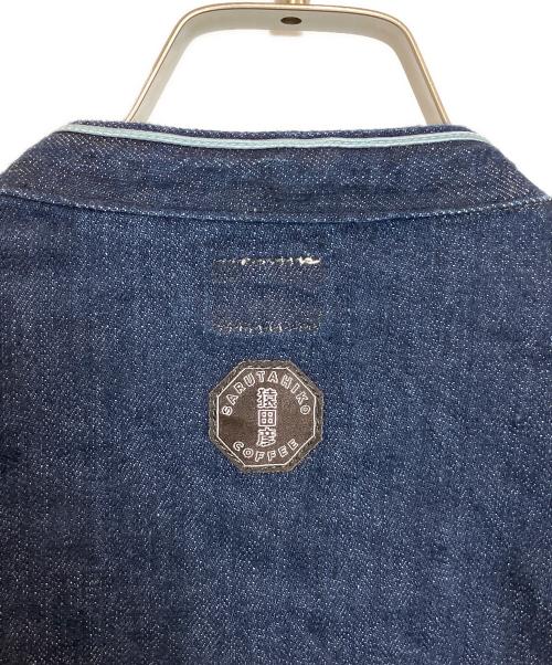 CANTON OVERALLS（キャントンオーバーオールズ）CANTON OVERALLS (キャントンオーバーオールズ) 猿田彦珈琲 (サルタヒココーヒー) デニムジャケット インディゴ サイズ:Mの古着・服飾アイテム