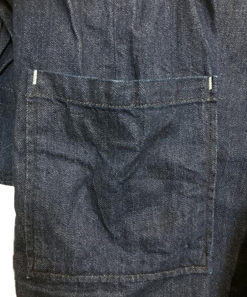 CANTON OVERALLS（キャントンオーバーオールズ）CANTON OVERALLS (キャントンオーバーオールズ) 猿田彦珈琲 (サルタヒココーヒー) デニムジャケット インディゴ サイズ:Mの古着・服飾アイテム