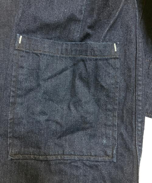 CANTON OVERALLS（キャントンオーバーオールズ）CANTON OVERALLS (キャントンオーバーオールズ) 猿田彦珈琲 (サルタヒココーヒー) デニムジャケット インディゴ サイズ:Mの古着・服飾アイテム