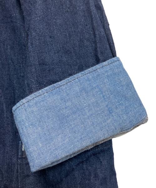 CANTON OVERALLS（キャントンオーバーオールズ）CANTON OVERALLS (キャントンオーバーオールズ) 猿田彦珈琲 (サルタヒココーヒー) デニムジャケット インディゴ サイズ:Mの古着・服飾アイテム