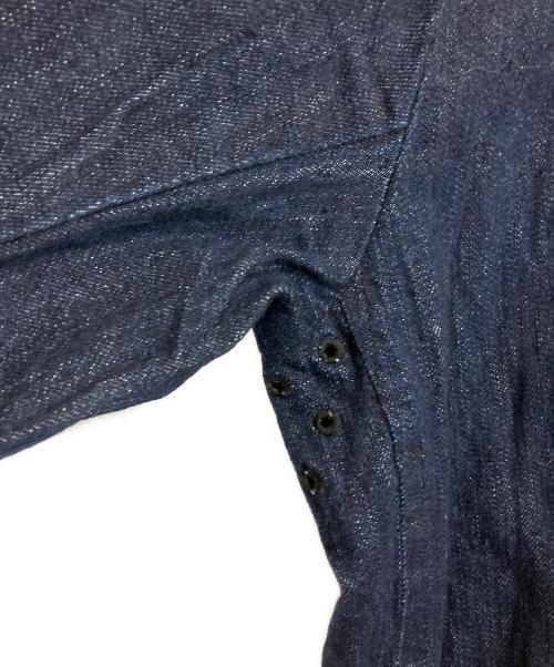 CANTON OVERALLS（キャントンオーバーオールズ）CANTON OVERALLS (キャントンオーバーオールズ) 猿田彦珈琲 (サルタヒココーヒー) デニムジャケット インディゴ サイズ:Mの古着・服飾アイテム