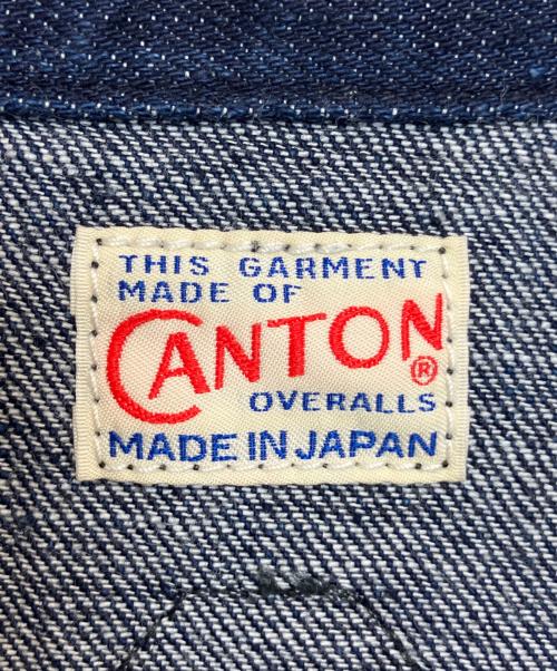CANTON OVERALLS（キャントンオーバーオールズ）CANTON OVERALLS (キャントンオーバーオールズ) 猿田彦珈琲 (サルタヒココーヒー) デニムジャケット インディゴ サイズ:Mの古着・服飾アイテム