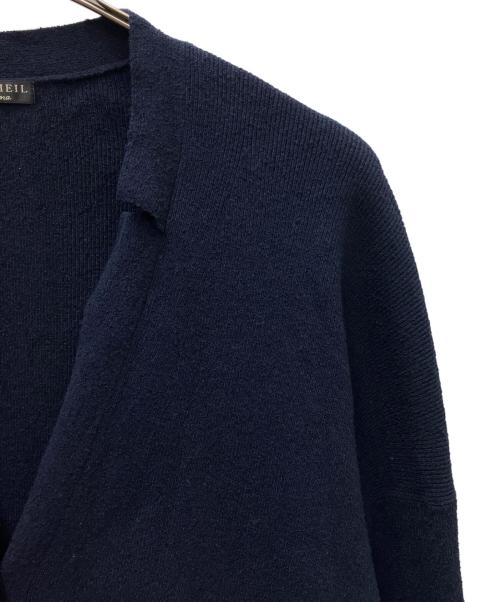 VERMEIL par iena（ヴェルメイユ パー イエナ）VERMEIL par iena (ヴェルメイユ パー イエナ) ゴールドポイントブークレーニットカーディガン ネイビー サイズ:FREEの古着・服飾アイテム