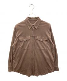 JOURNAL STANDARD（ジャーナルスタンダード）の古着「フェイクスエードシャツ」｜ブラウン