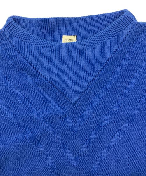 HERMES（エルメス）HERMES (エルメス) コットンニット ブルー サイズ:34の古着・服飾アイテム