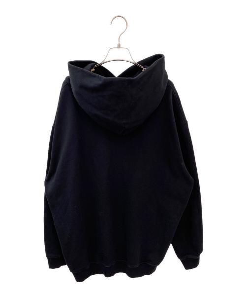 Maison Margiela（メゾンマルジェラ）Maison Margiela (メゾンマルジェラ) テープロゴフーディ ブラック サイズ:40の古着・服飾アイテム