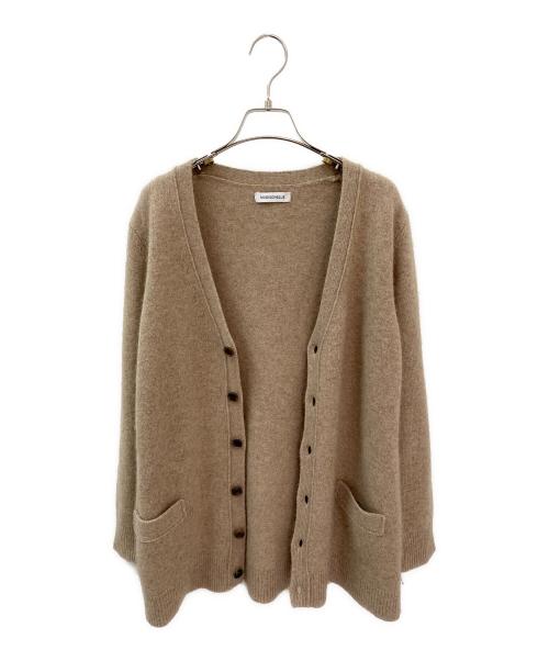 MADISON BLUE（マディソンブルー）MADISON BLUE (マディソンブルー) BIG V CD W RACCOON カーディガン ベージュ サイズ:00の古着・服飾アイテム